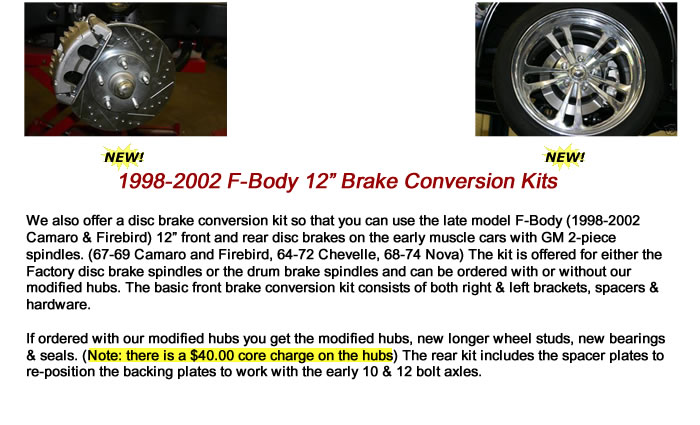 Brake Kit: 12" F-Body