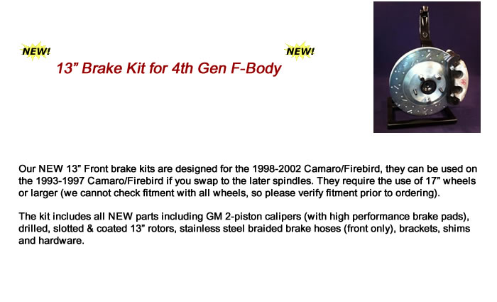 Brake Kit: 13" F-Body
