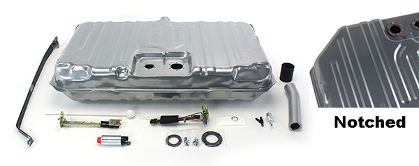 68-70 El Camino EFI Fuel Tank kit - 400 LPH Pump - Notched